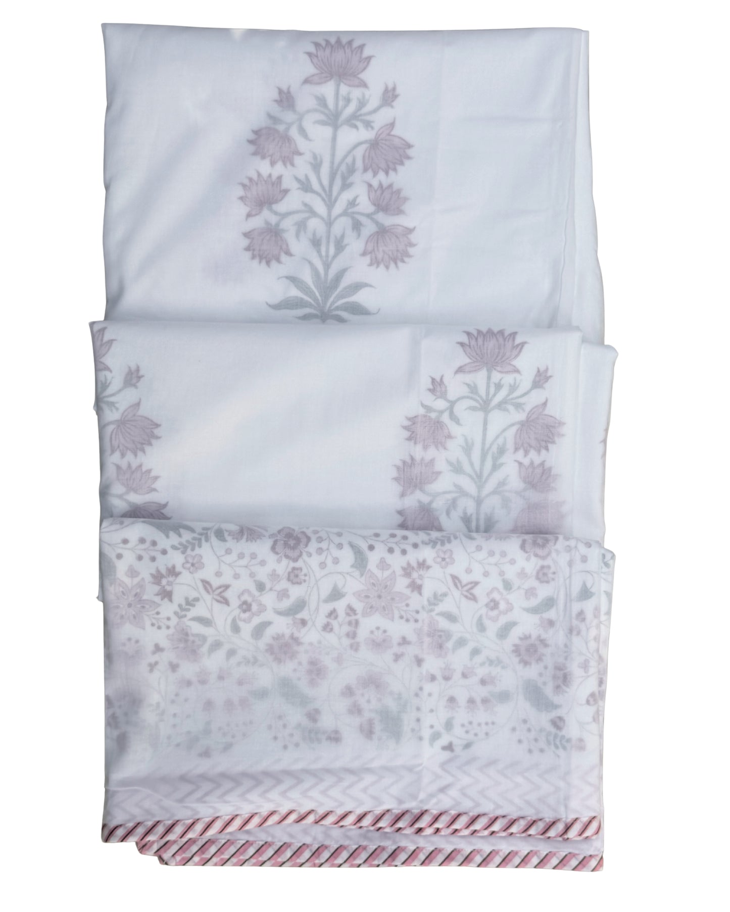 Lotus Bagh Block Print Dohar | Handcrafted Mulmul Dohar