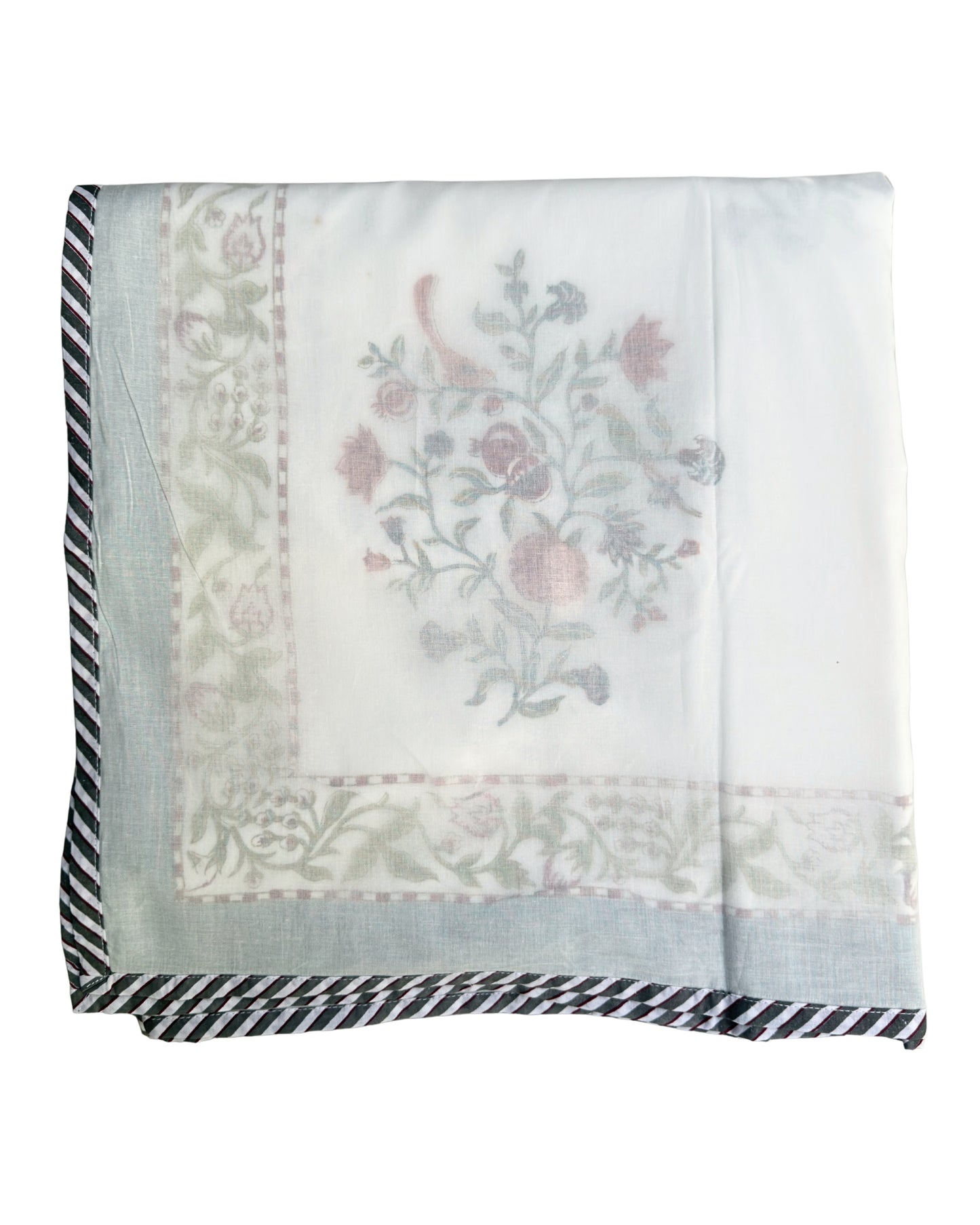 Anaar Bagh Block Print Dohar | Handcrafted Mulmul Dohar