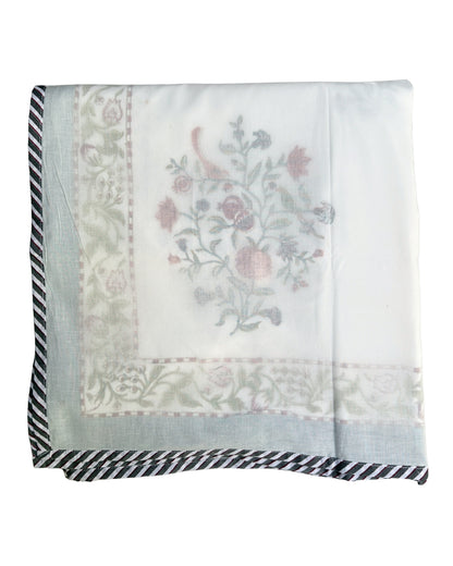 Anaar Bagh Block Print Dohar | Handcrafted Mulmul Dohar
