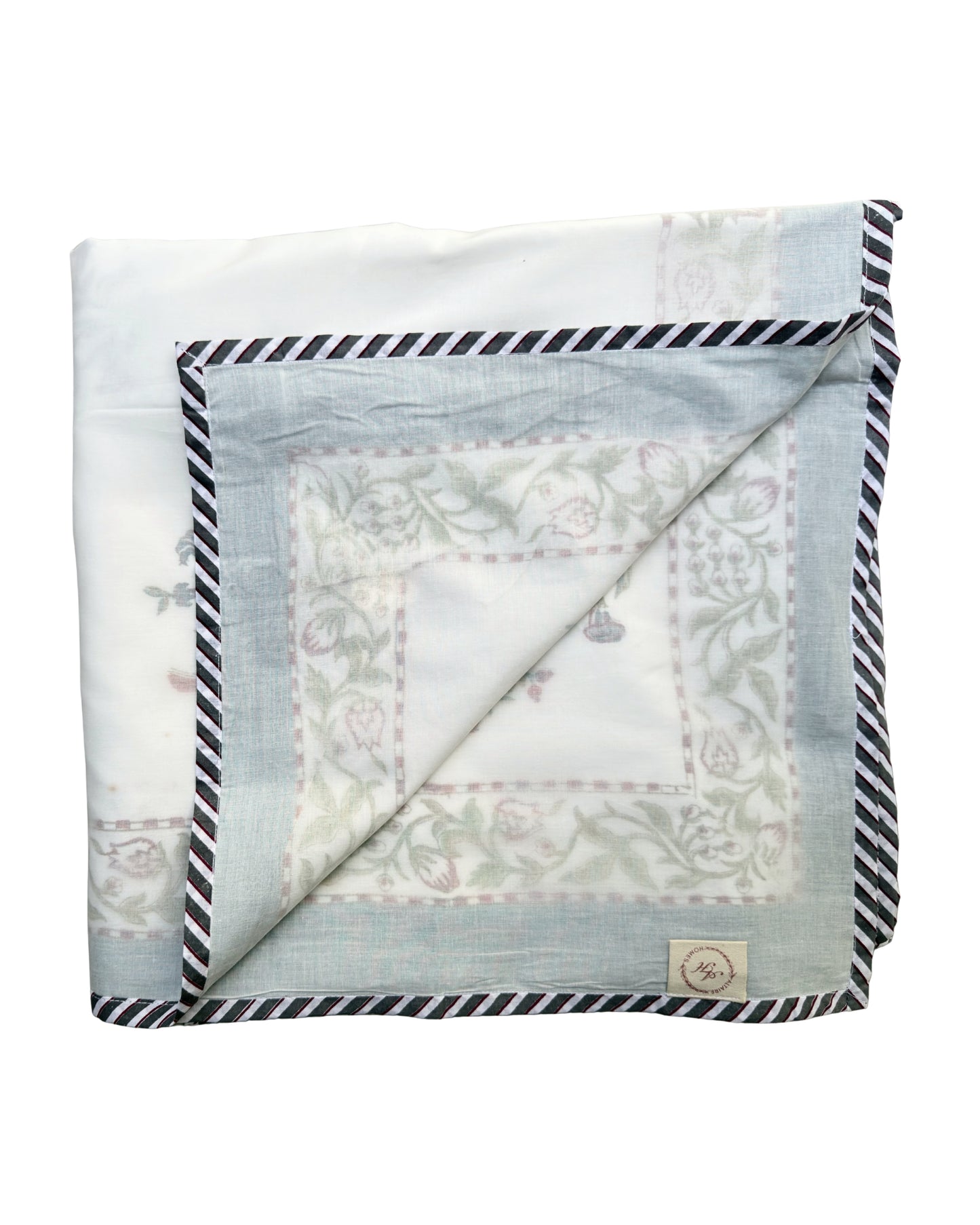 Anaar Bagh Block Print Dohar | Handcrafted Mulmul Dohar