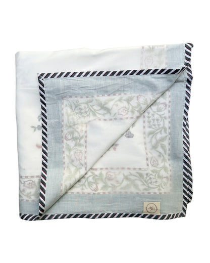 Anaar Bagh Block Print Dohar | Handcrafted Mulmul Dohar