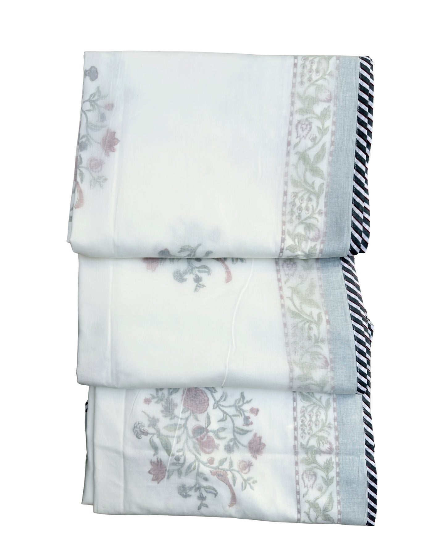 Anaar Bagh Block Print Dohar | Handcrafted Mulmul Dohar