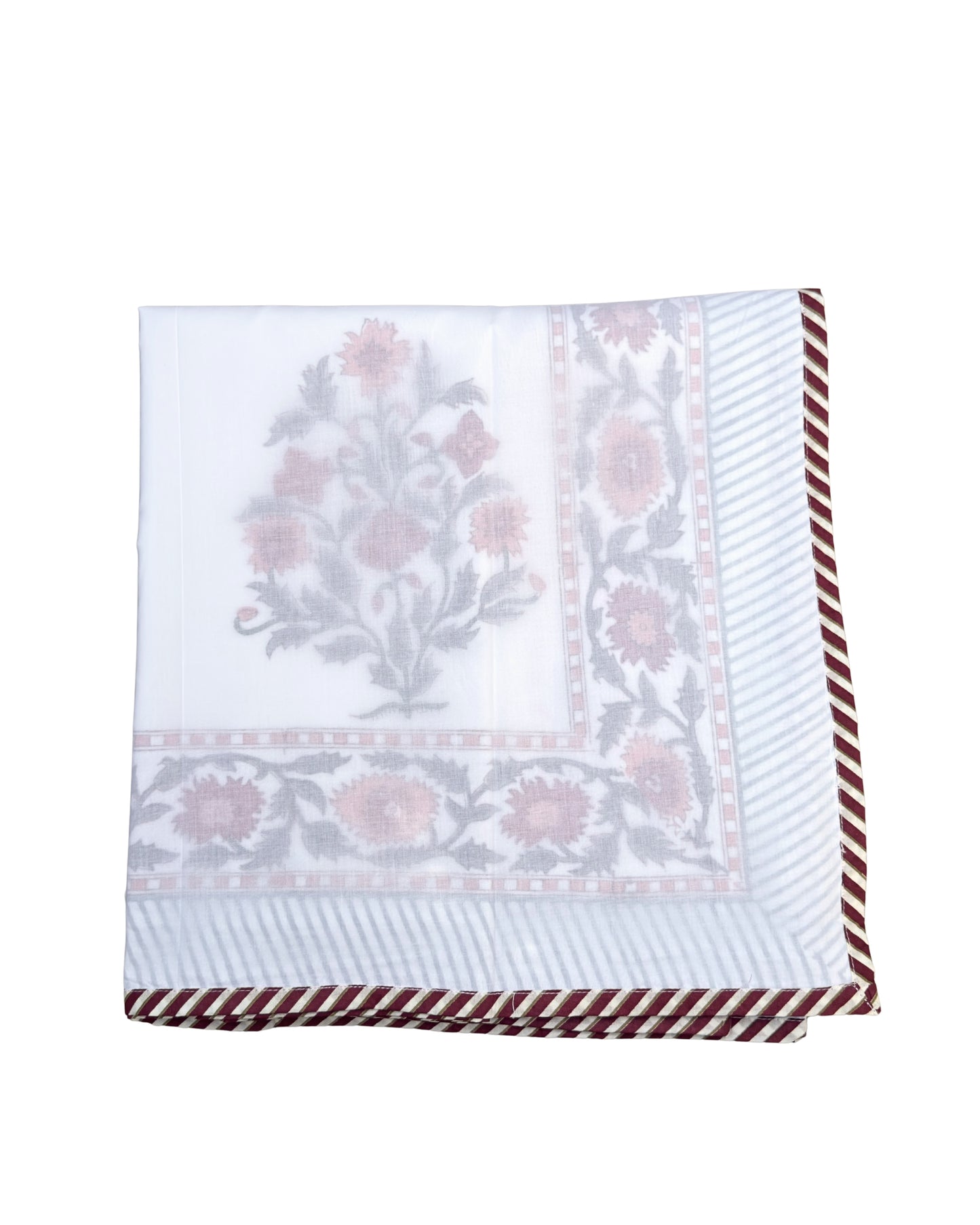 Gul Bageecha Block Print Dohar | Handcrafted Mulmul Dohar