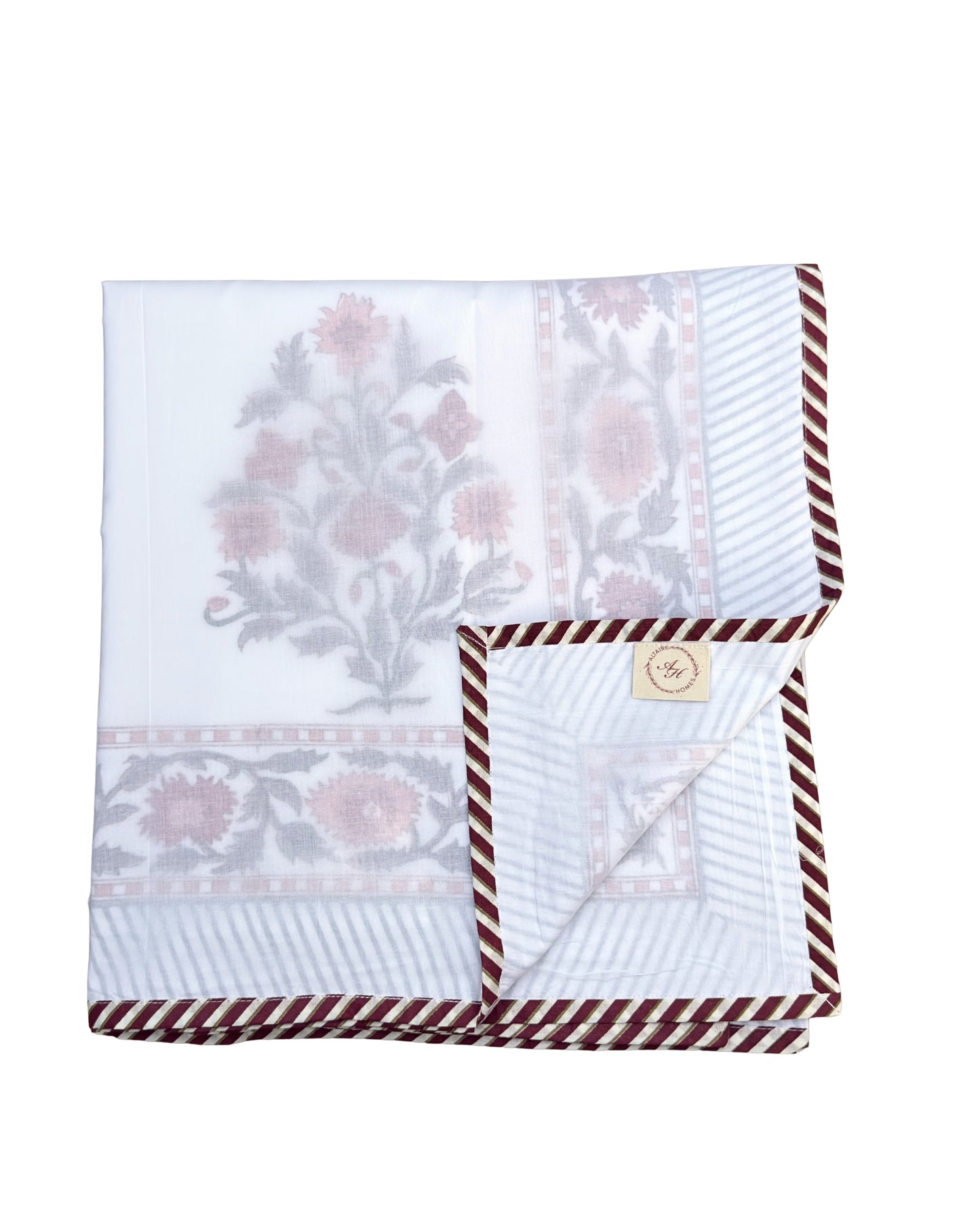 Gul Bageecha Block Print Dohar | Handcrafted Mulmul Dohar