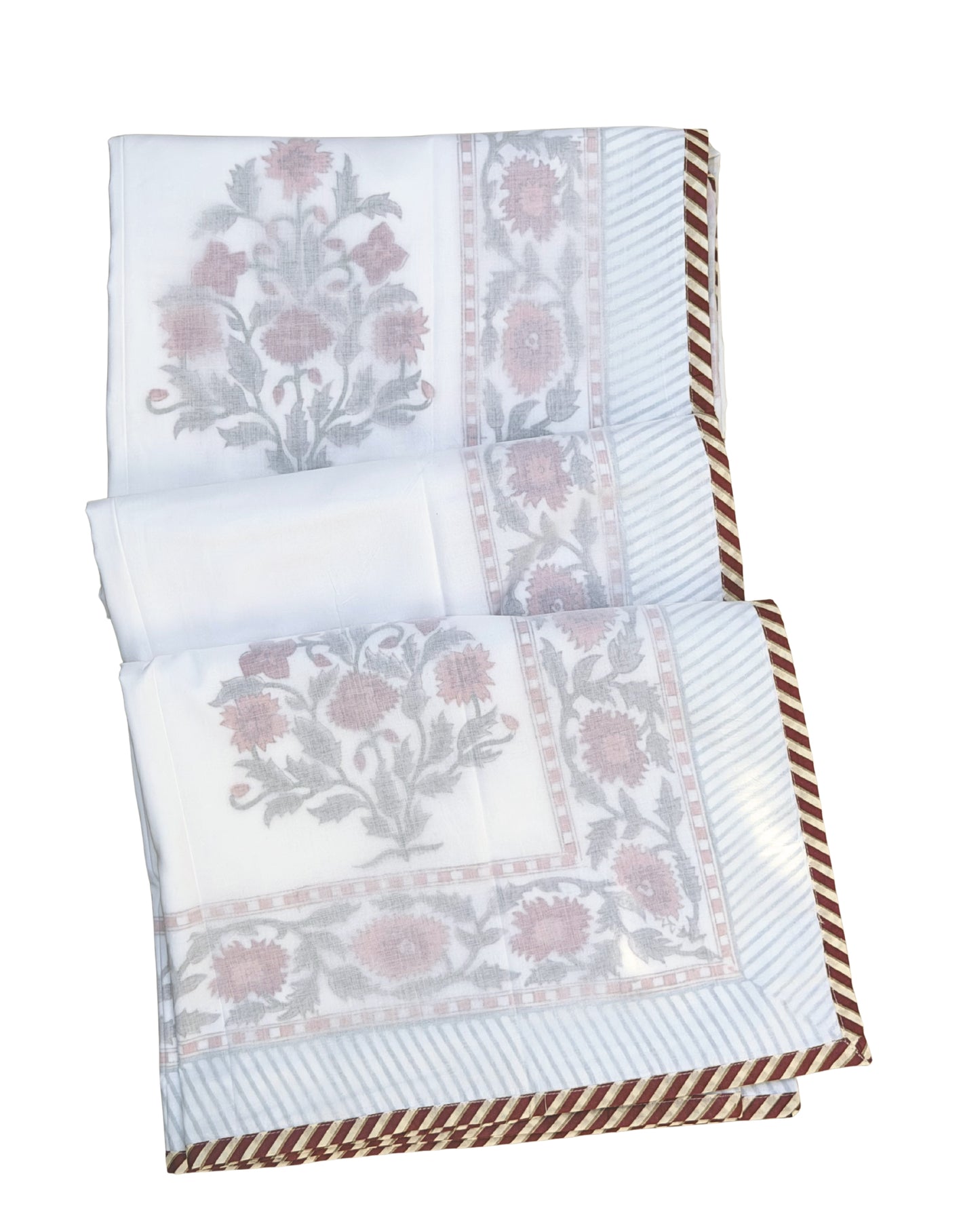 Gul Bageecha Block Print Dohar | Handcrafted Mulmul Dohar