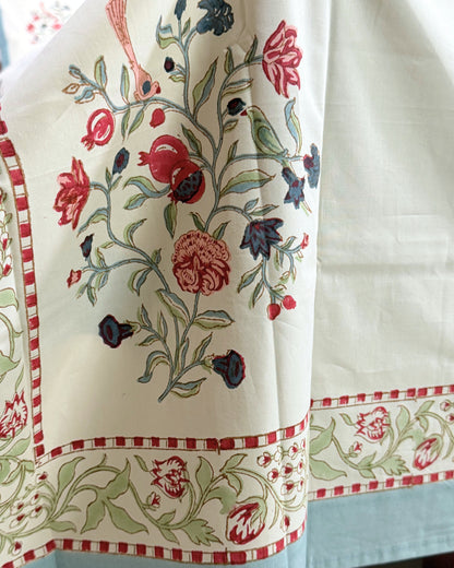 Anaar Bagh Block Print Bedsheet Set