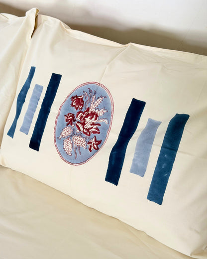 Indigo Canvas Block Print Bedsheet Set