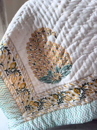 Paisley Boota Reversible Cotton Quilt