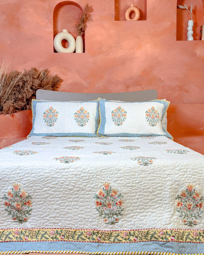 Botanic Spring Quilted Bed Cover Set