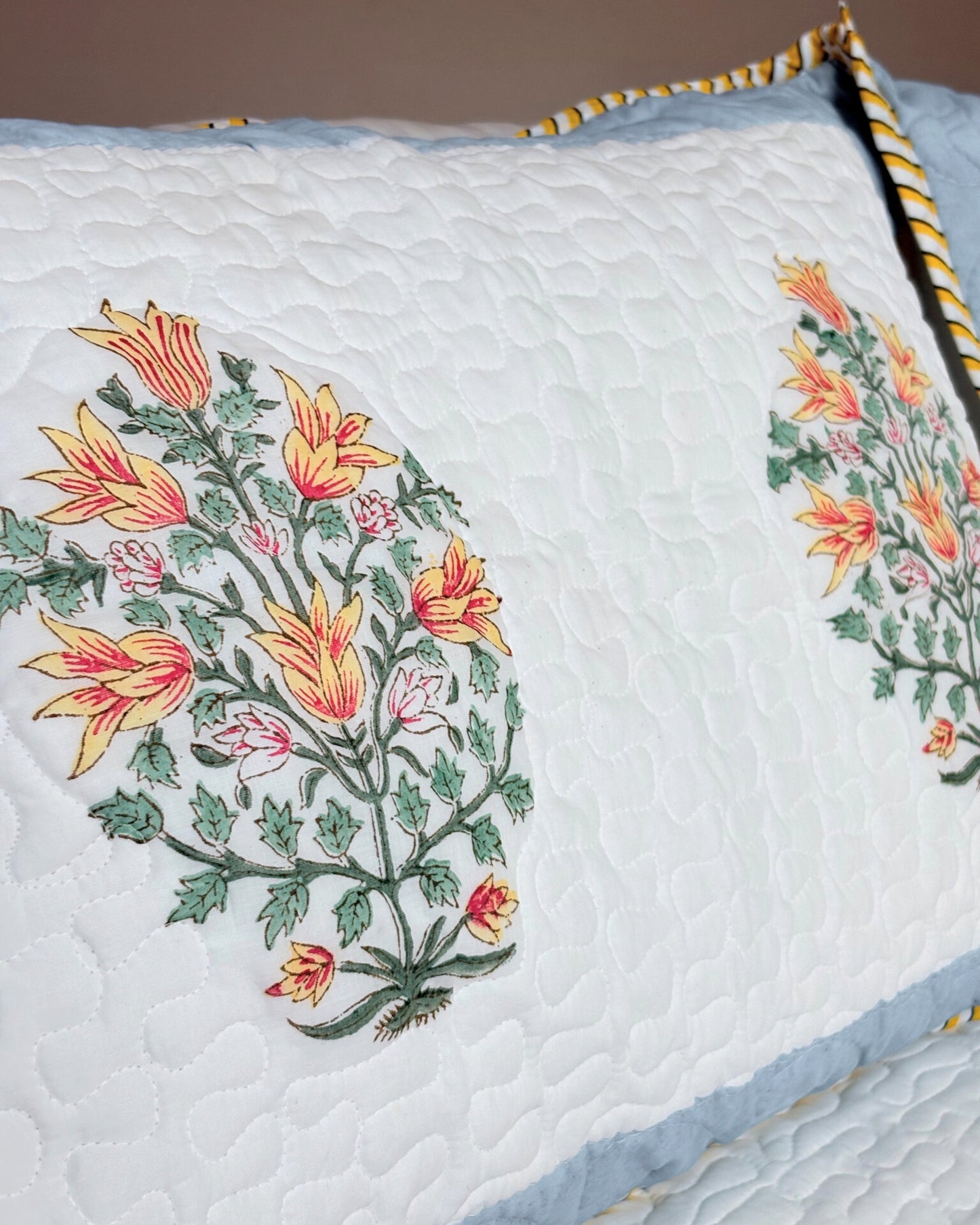 Botanic Spring Quilted Bed Cover Set