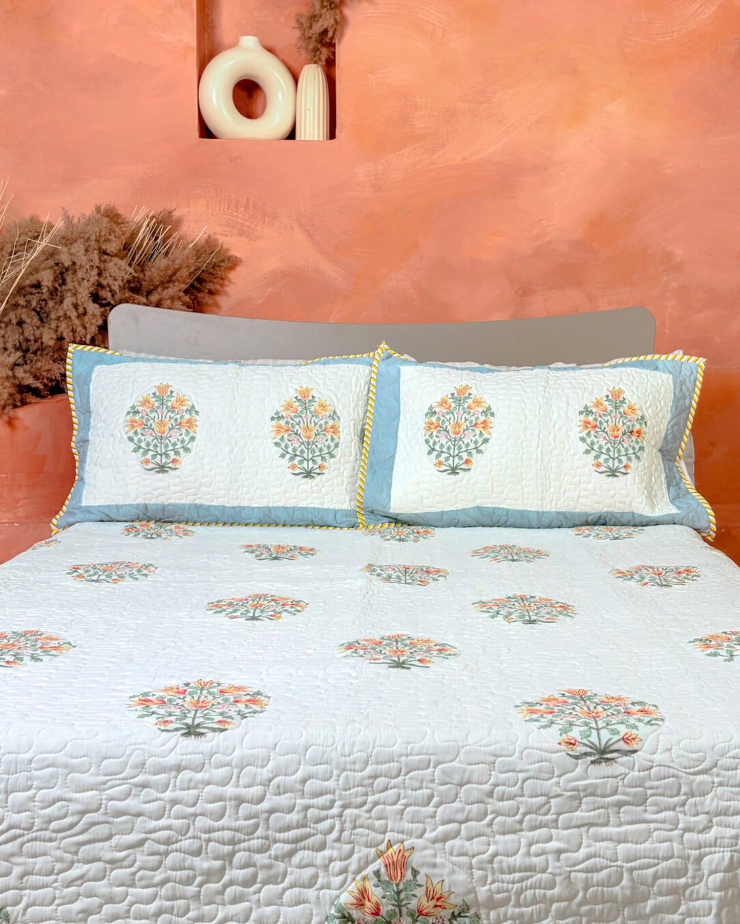 Botanic Spring Quilted Bed Cover Set