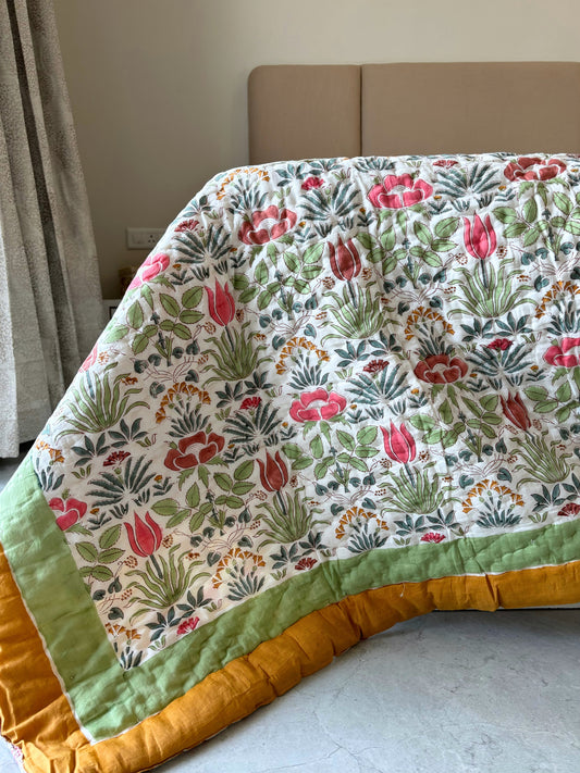 Rang Mahal Reversible Cotton Quilt