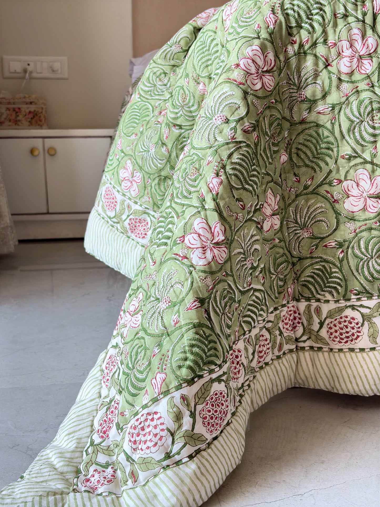 Jade Bagh Reversible Cotton Quilt