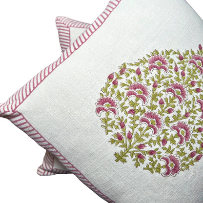 Jaipur Royal Boota Slub Cotton Cushion Cover