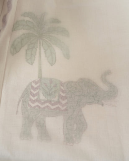 Palm Safari Block Print Dohar