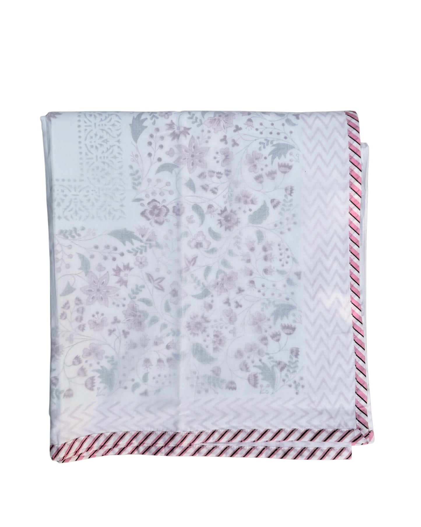Lotus Bagh Block Print Dohar | Handcrafted Mulmul Dohar