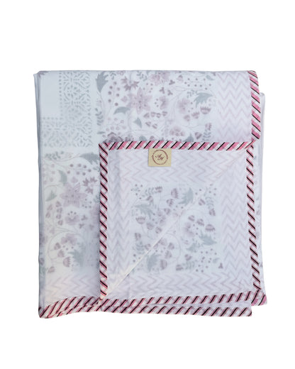 Lotus Bagh Block Print Dohar | Handcrafted Mulmul Dohar