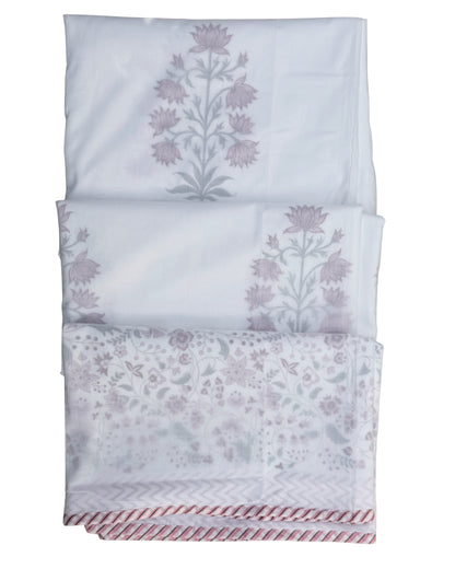 Lotus Bagh Block Print Dohar | Handcrafted Mulmul Dohar