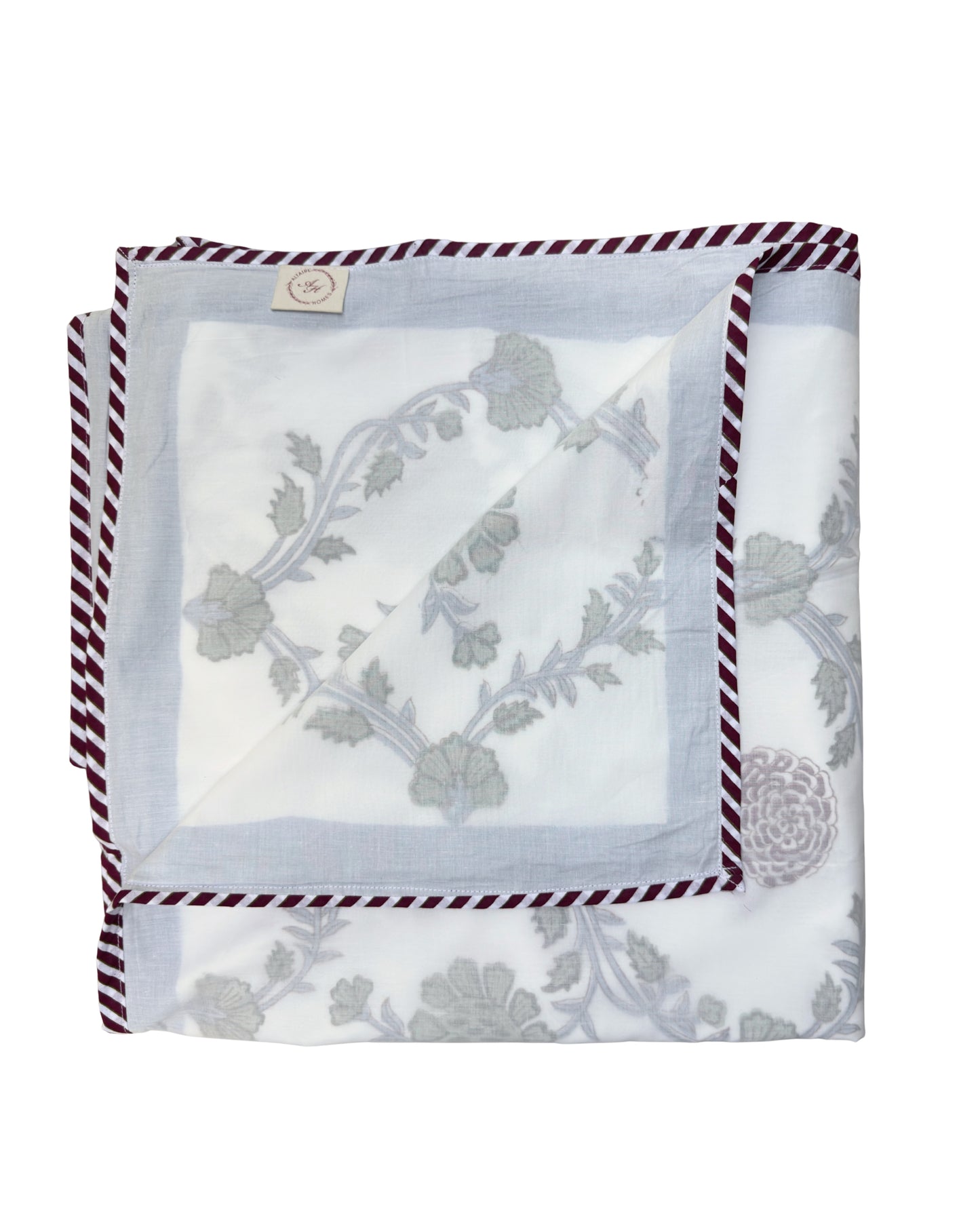 Bageecha Trails Block Print Dohar | Handcrafted Mulmul Dohar
