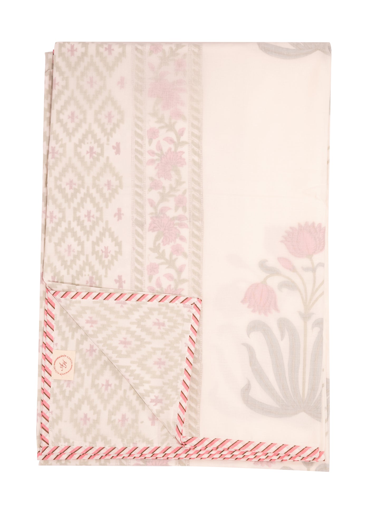 Pink Meadow Block Print Dohar