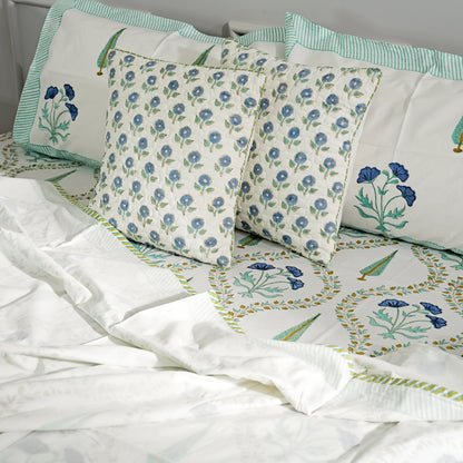 Floral Tapestry Block Print Bedsheet Set