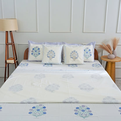 Royal Tuscany Block Print Bedsheet Set